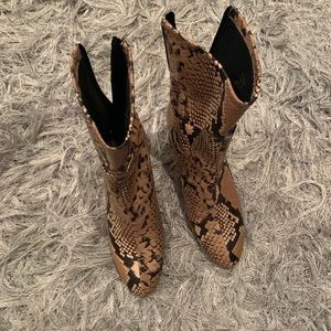 Fux Snake skin booties